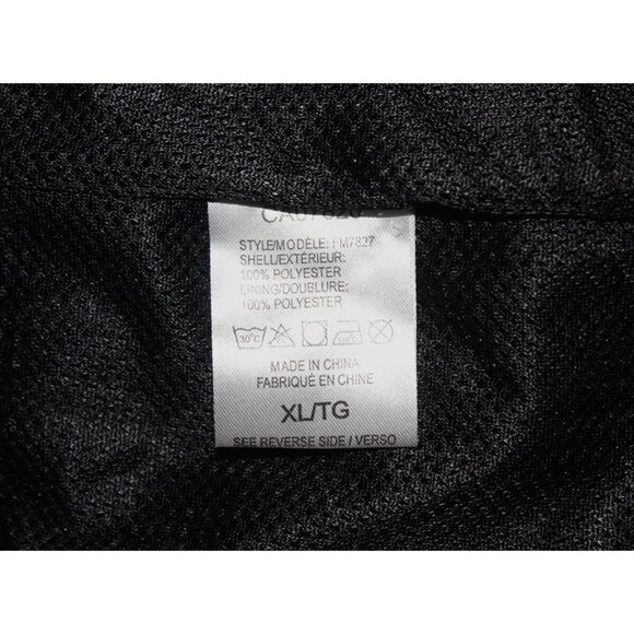 FILA Windbreaker Jacket - Retro Black with Red & White Trim - Unisex Size XL - Picture 12 of 15